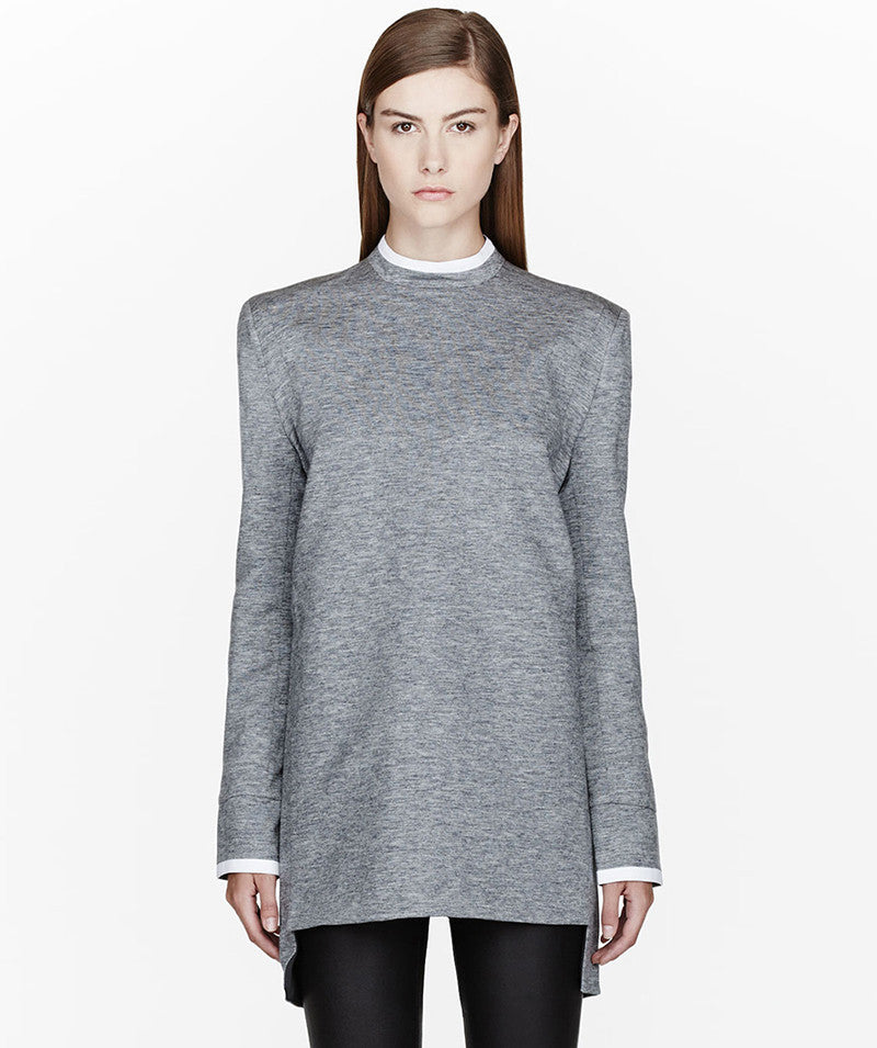 Washed black collar t-shirt